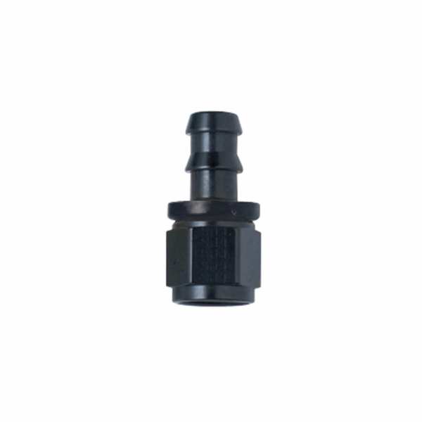 Hose Fitting #10 Str Push Lock Black