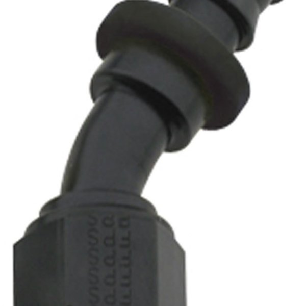 Hose Fitting #10 30 Deg Push Lock Black