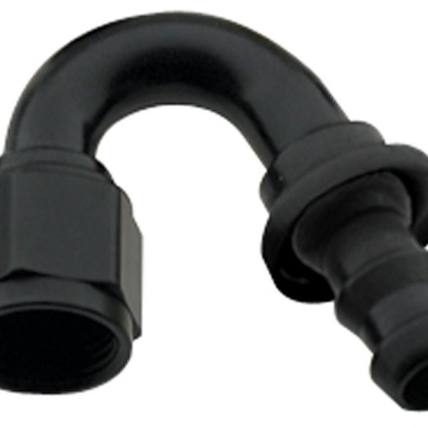 Hose Fitting #8 150 Deg Push Lock Black